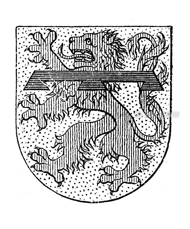 Heraldry, coat of arms, Germany, city arms, Zweibrücken "Two Bridges"